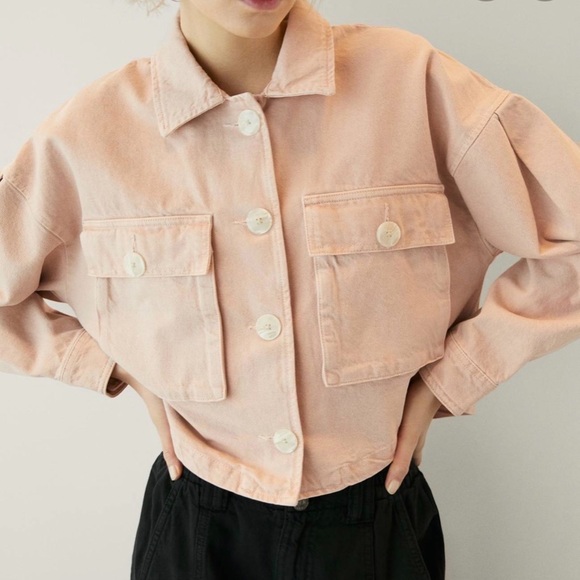 NWOT Bershka Utility jacket with puff sleeves (M) (BOX 1) - Picture 1 of 5